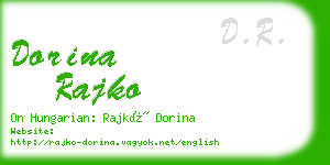 dorina rajko business card